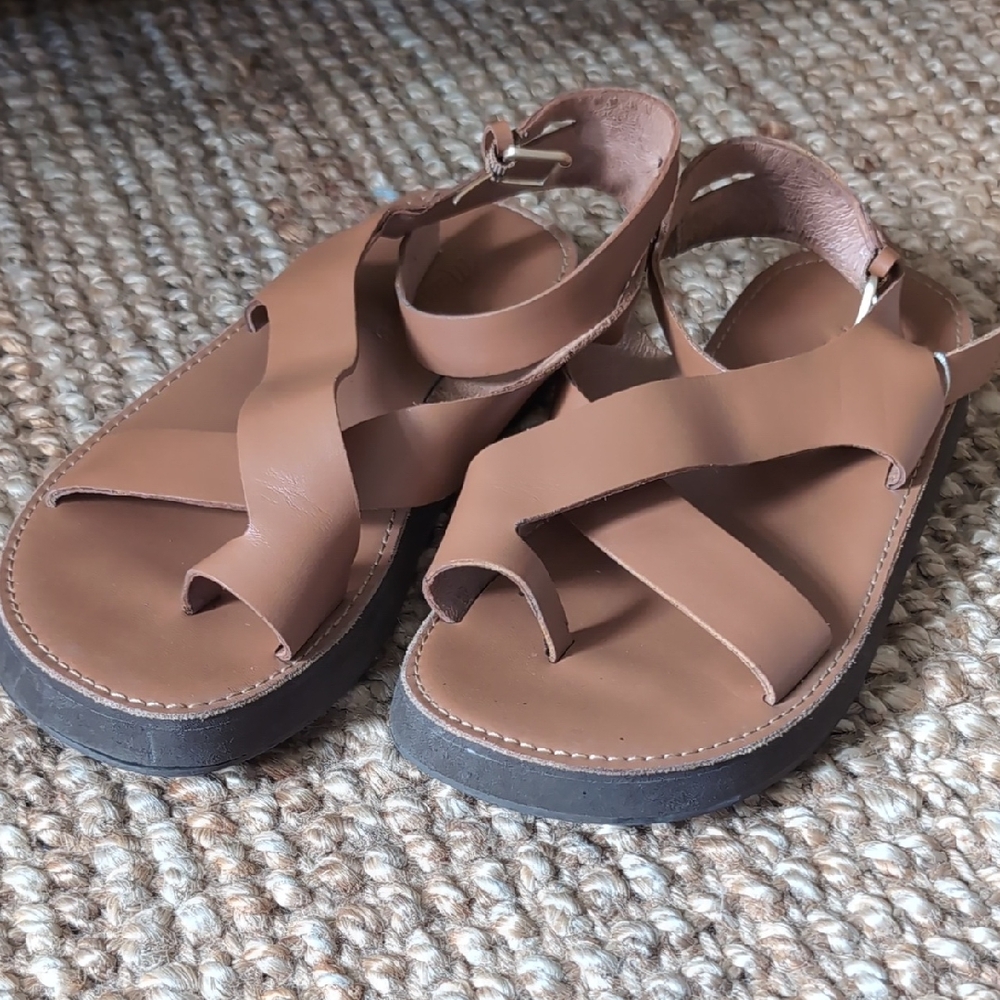 Madewell Tan Leather Sandals